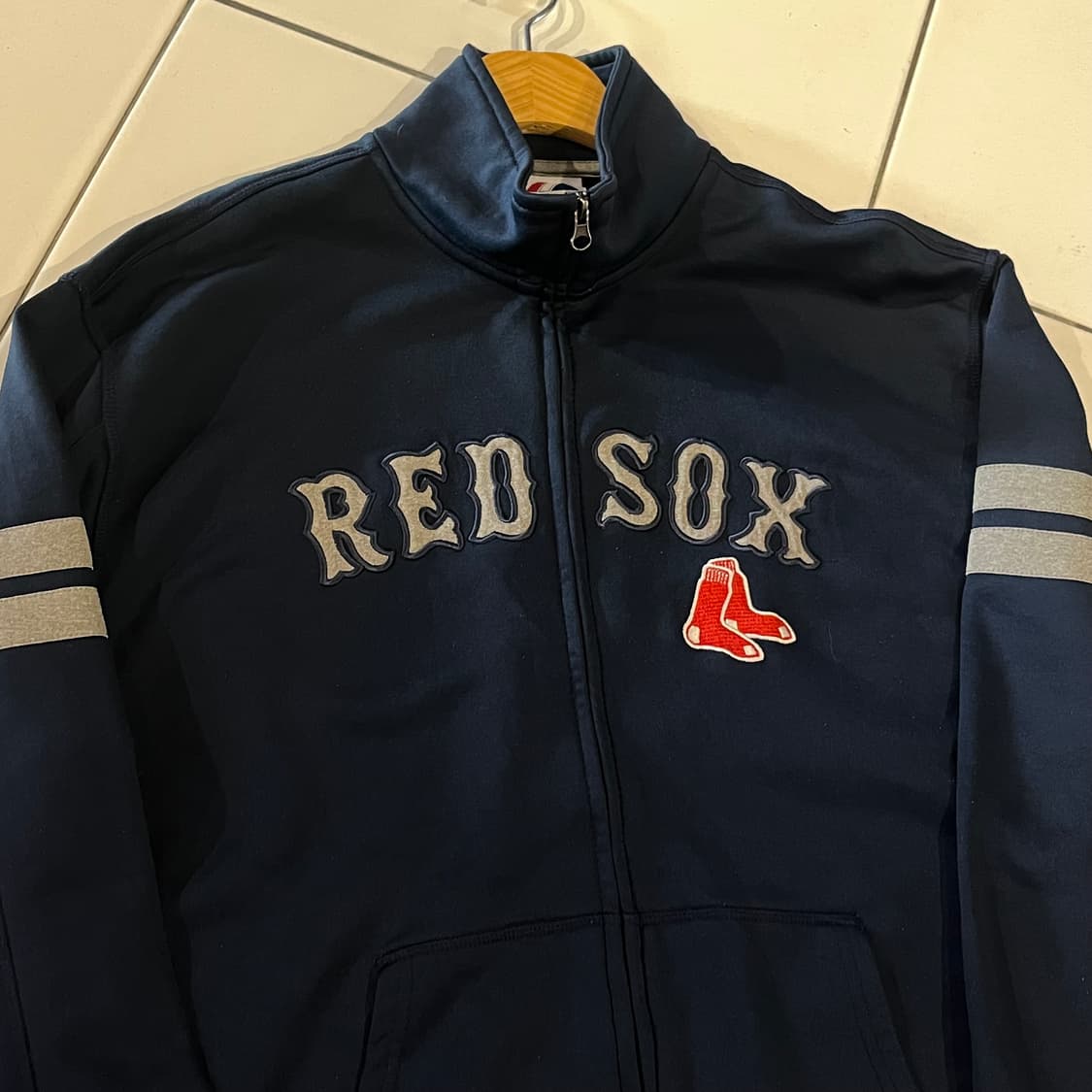 마제스틱 보스턴 레드삭스 네이비 트랙탑 상품이미지2