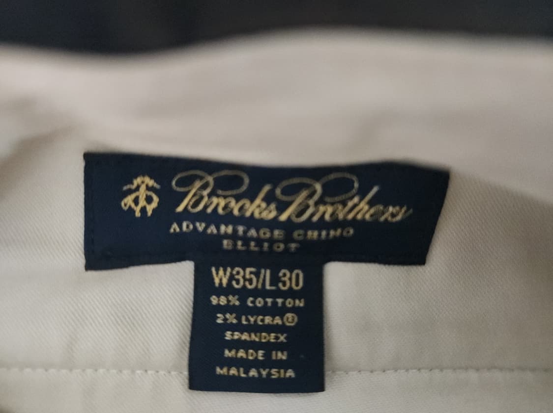 브룩스브라더스 ELLIOT FIT 치노팬츠(35X30) 상품이미지4
