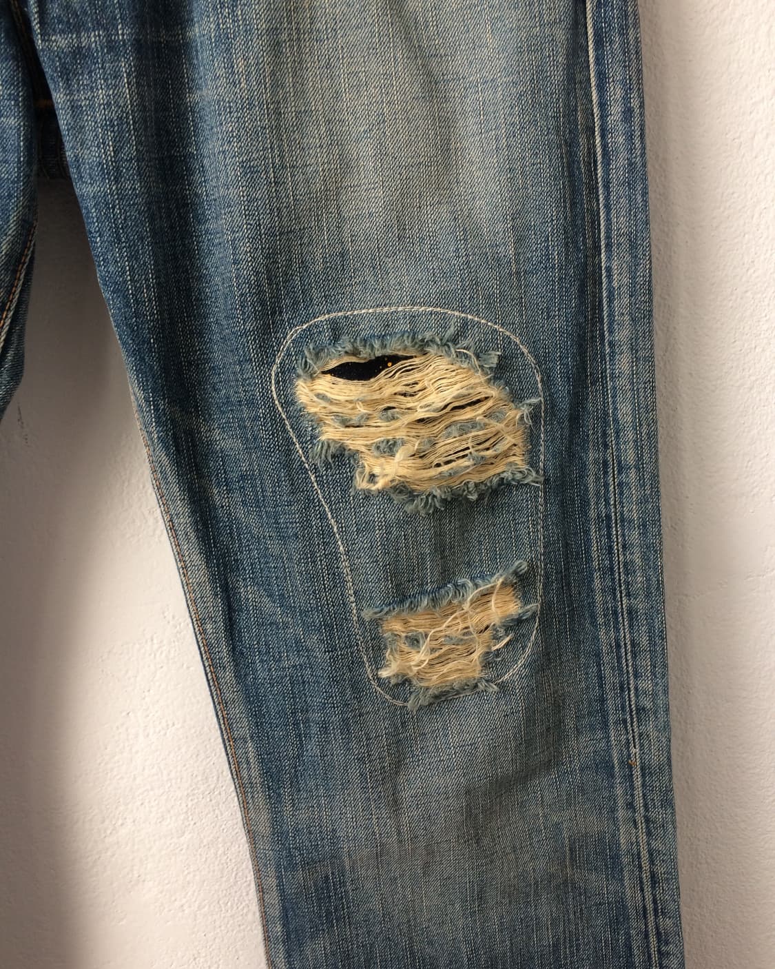 edwin Stud point damage washing denim pa 상품이미지4