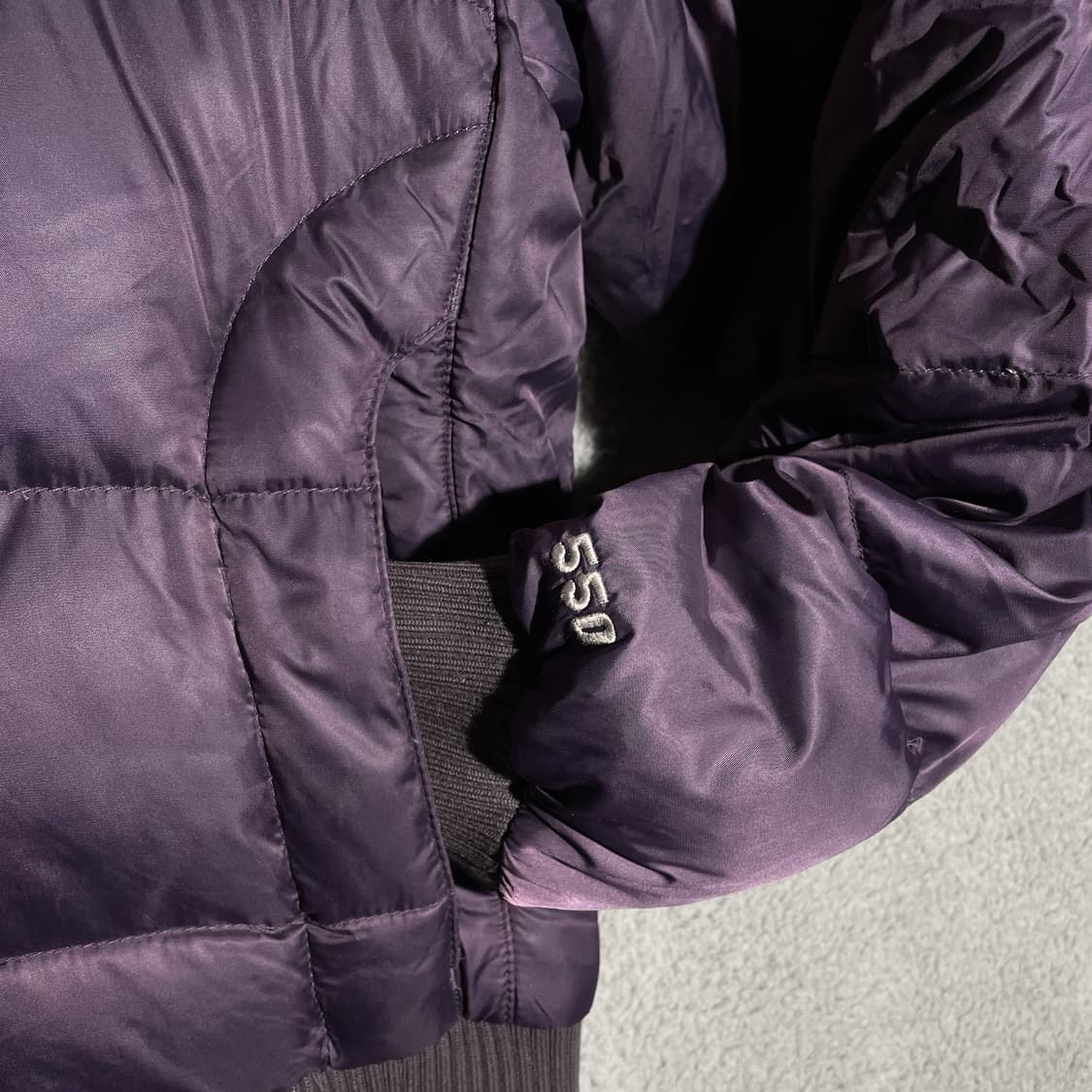 노스페이스 고담 다운 패딩 자켓 퍼플 550 상품이미지3