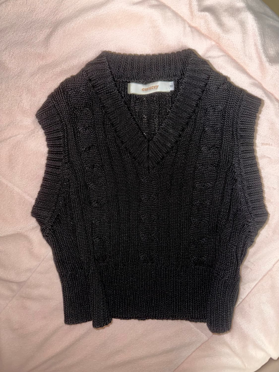 일본빈티지 니트베스트 큐리티보헤미안서울애즈온엔젤넘버555 상품이미지4