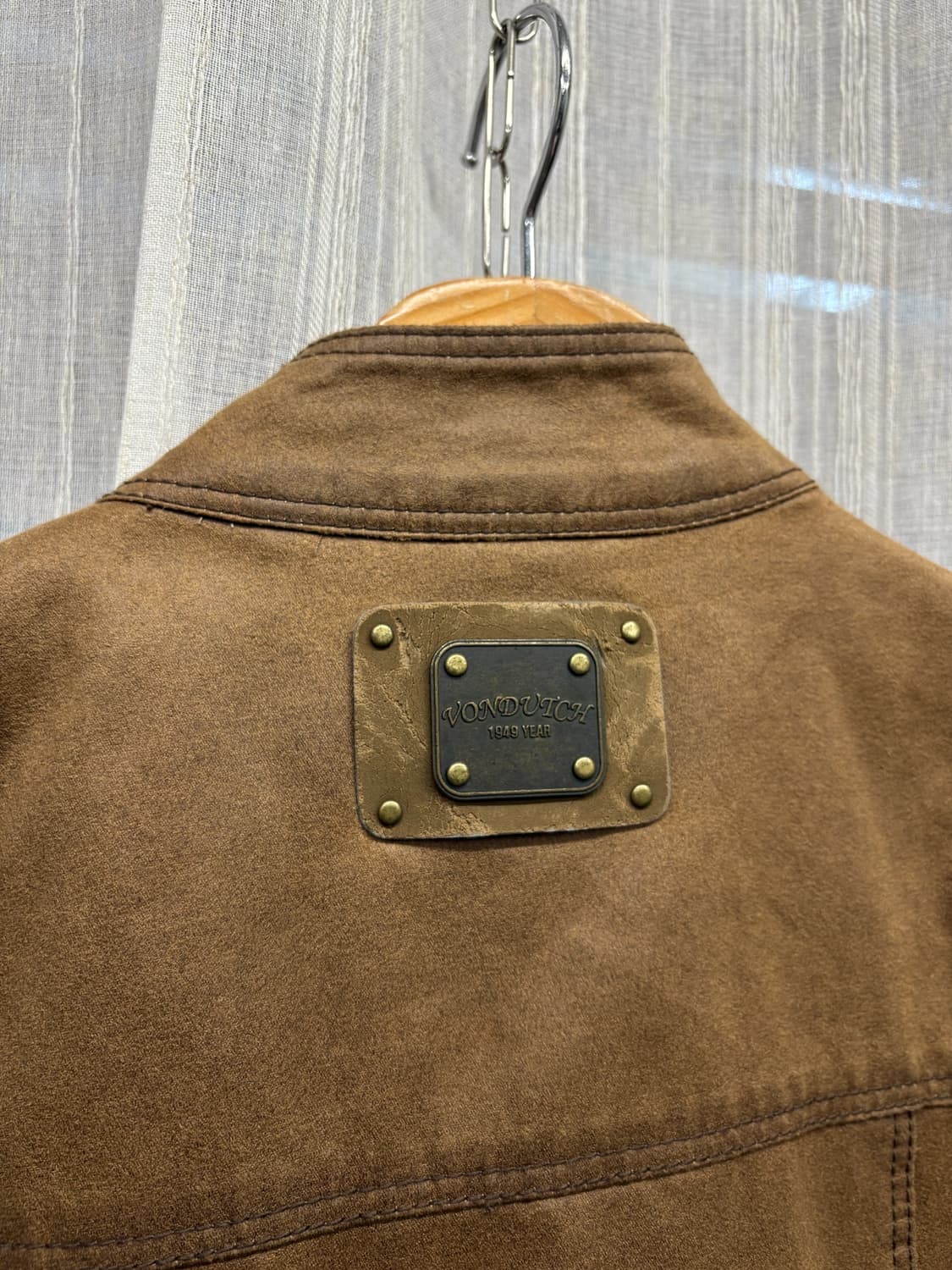 Von Dutch 본 더치 스웨이드 브라운 라이더 자켓 상품이미지7