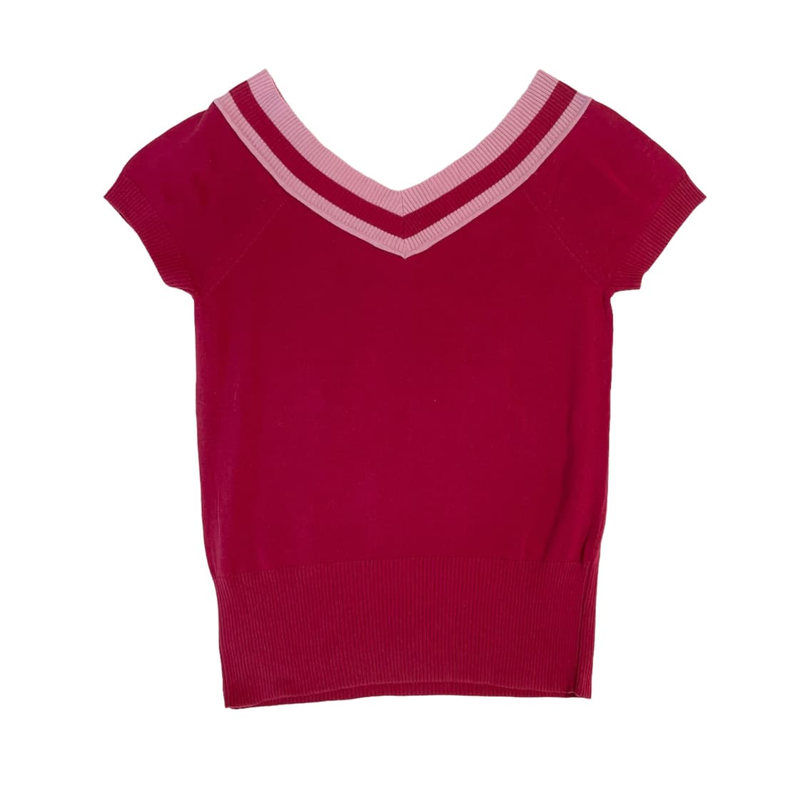 비비안웨스트우드 브이넥 오프숄더 숏 슬리브 니트 상품이미지2