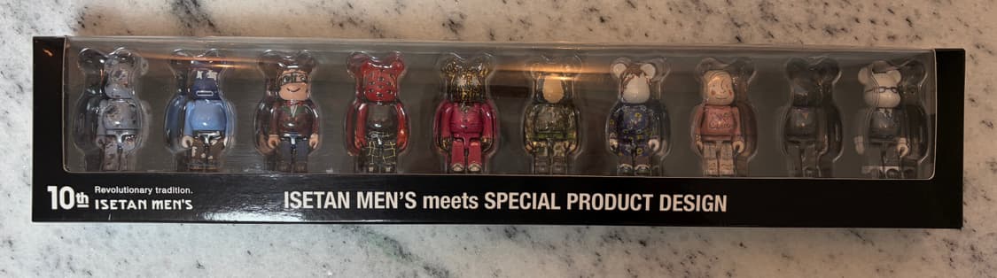 베어브릭 이세탄 맨즈 10주년 100% (10개 세트) 상품이미지1