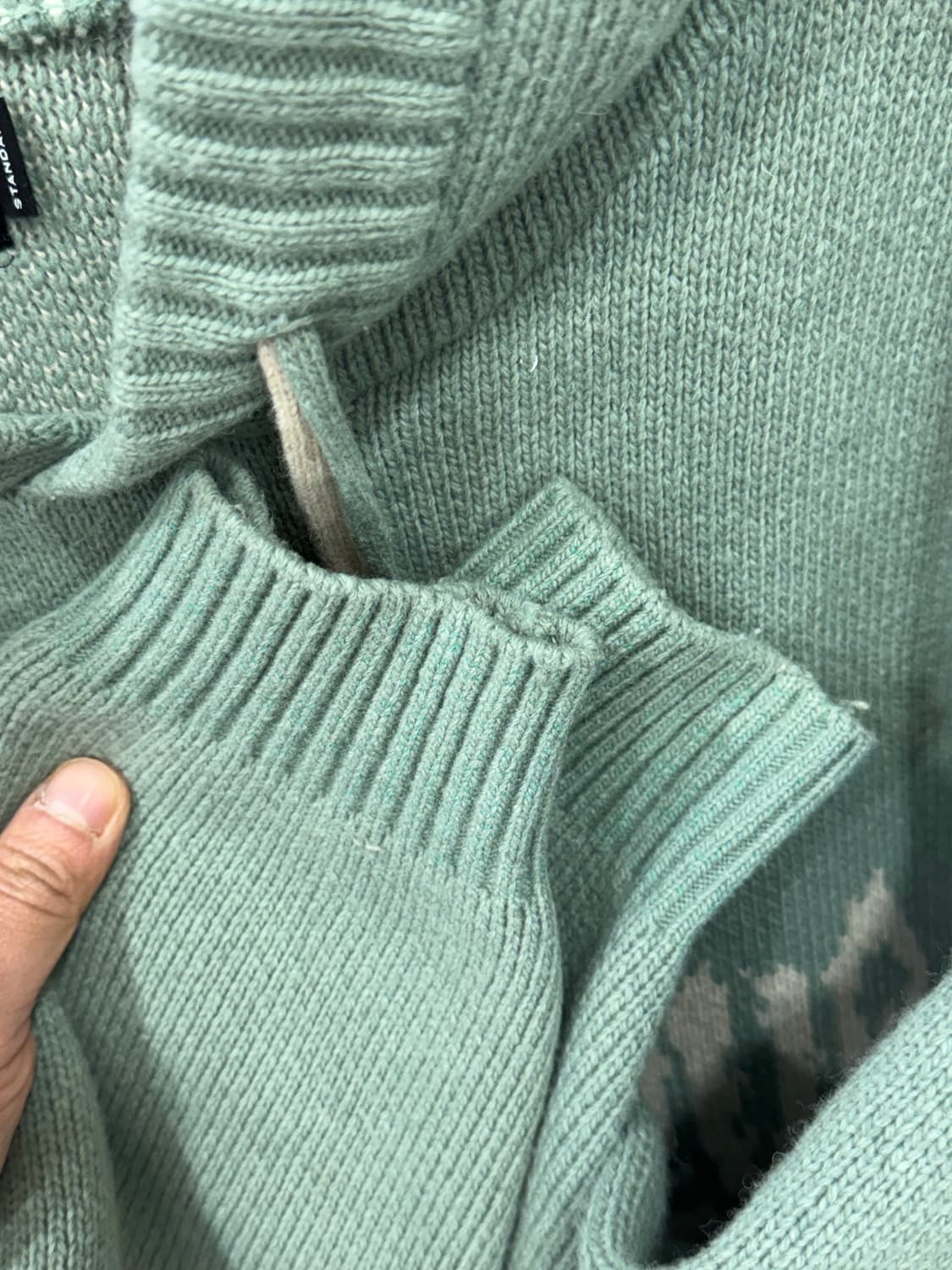 아조바이조 민트 후드니트 상품이미지7