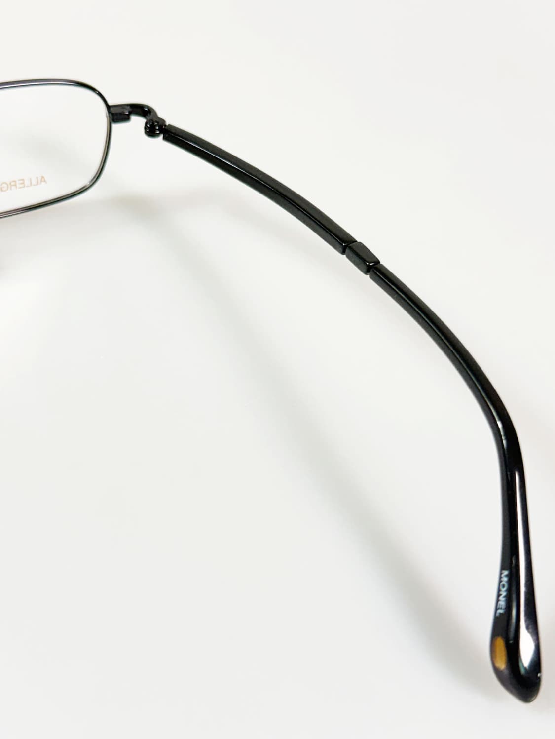 90s KALEIDO 블랙 슬림 스퀘어 메탈 빈티지 안경 상품이미지6