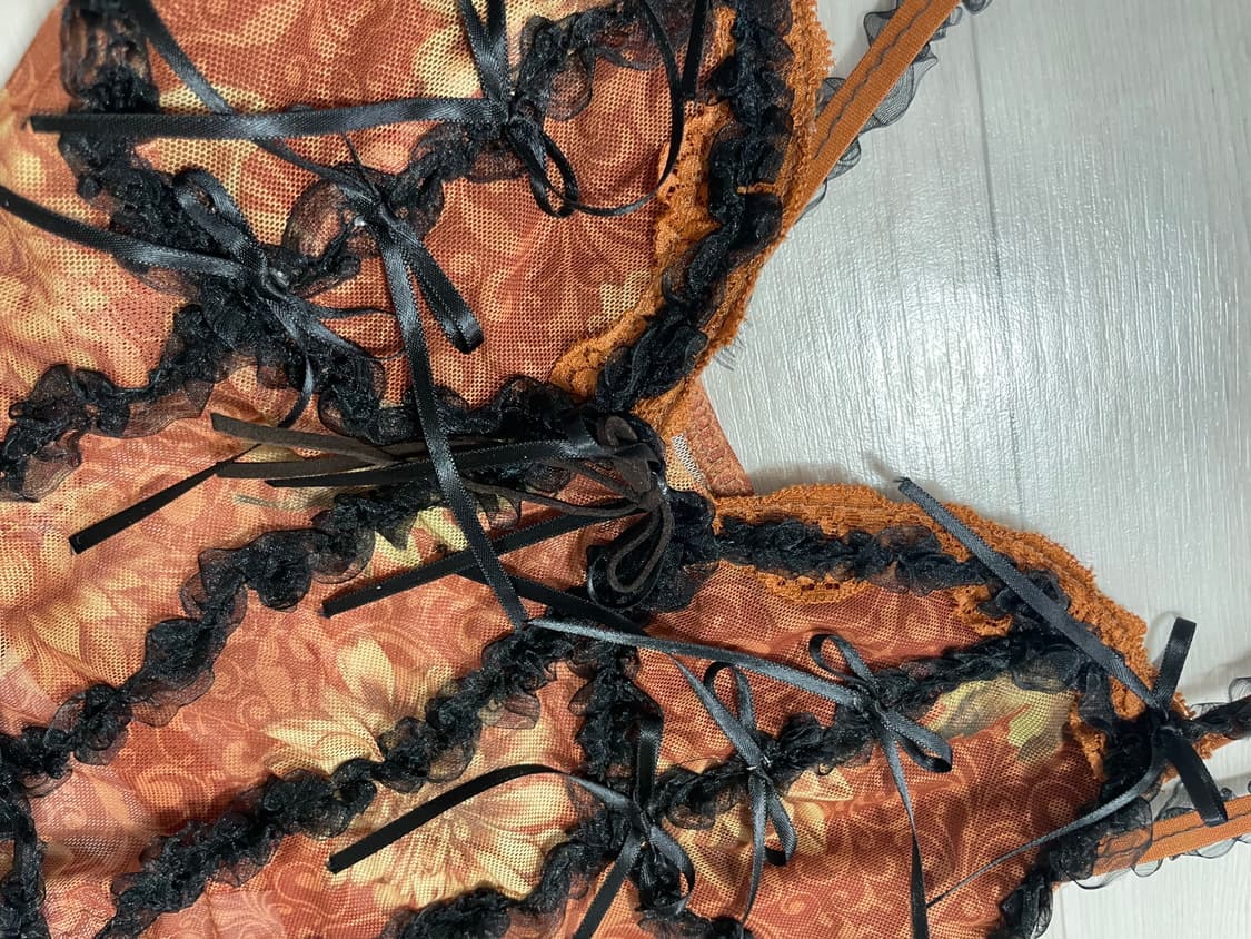 핸드메이드 레이스 코르셋 탑 나시 상품이미지5