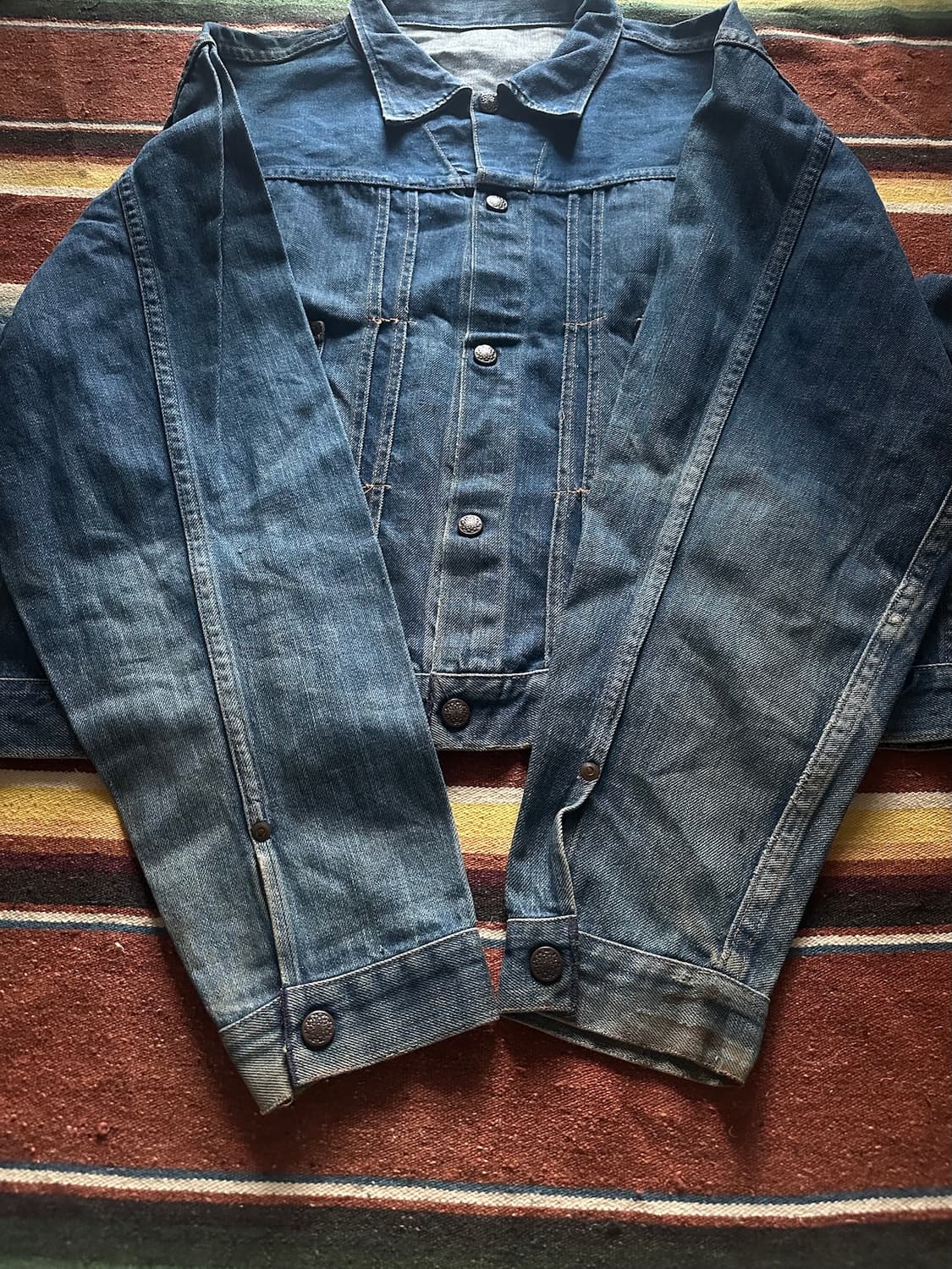 50s 60s USA 빈티지 101 2세대 데님 자켓 더블알엘 리바이스 상품이미지9
