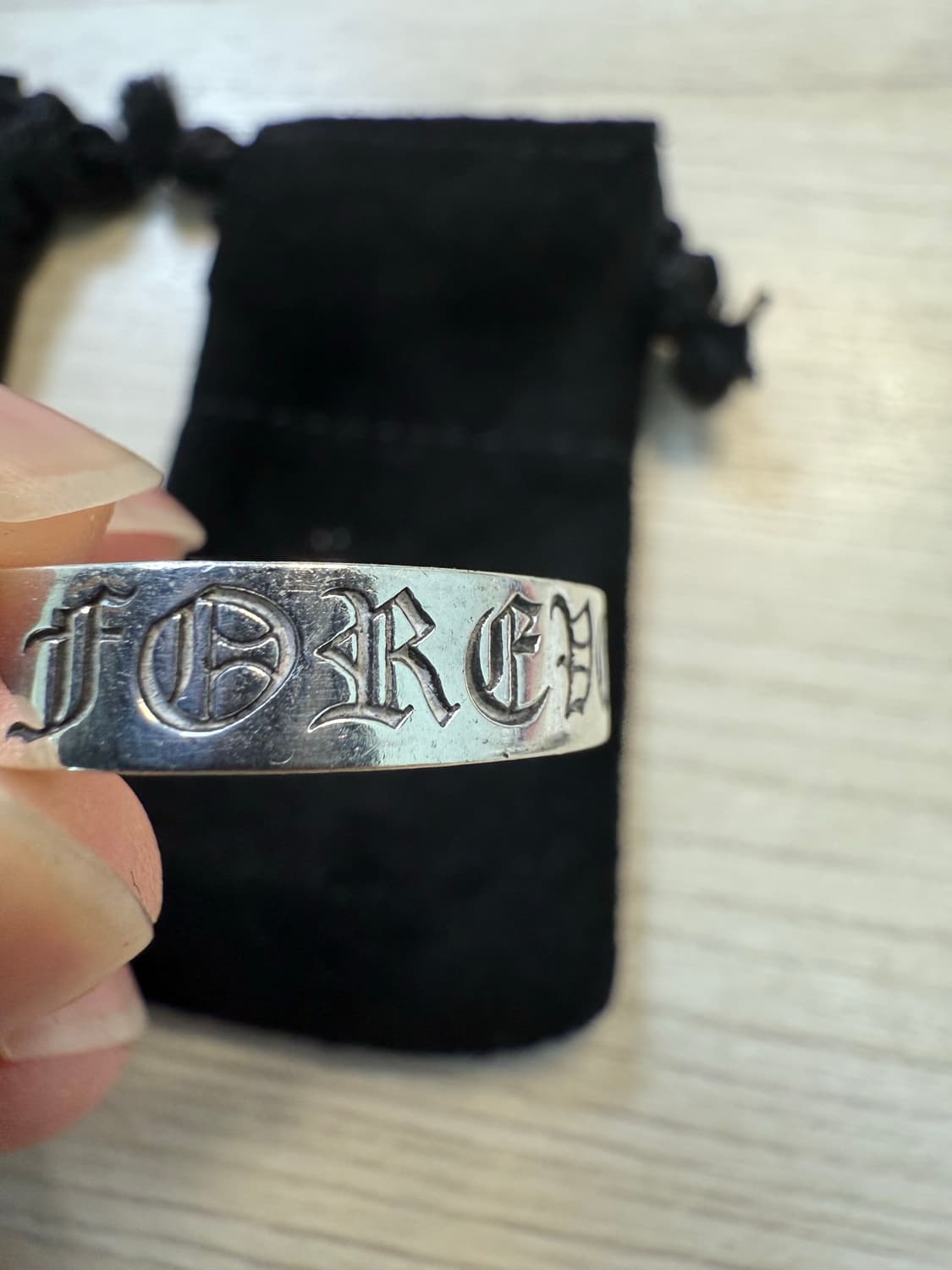 크롬하츠 3mm 퍽유링, 포에버링 us9 신본 상품이미지5