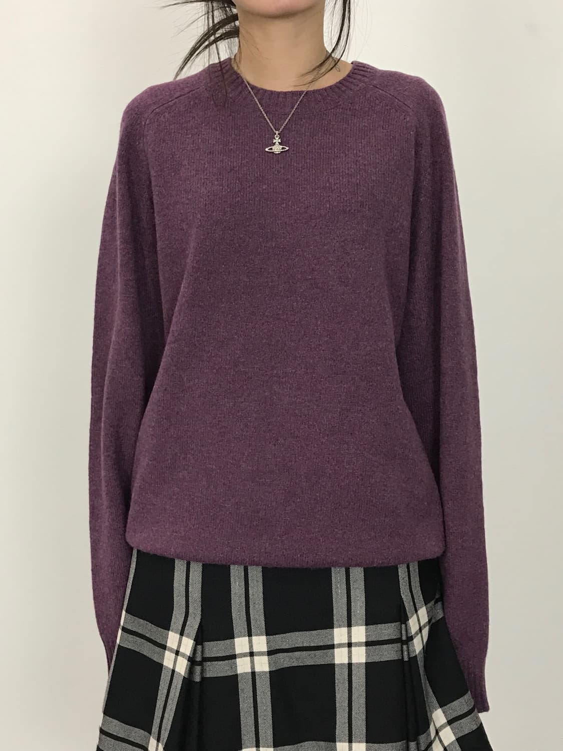 'Uniqlo' Purple Wool Sweaters 상품이미지1