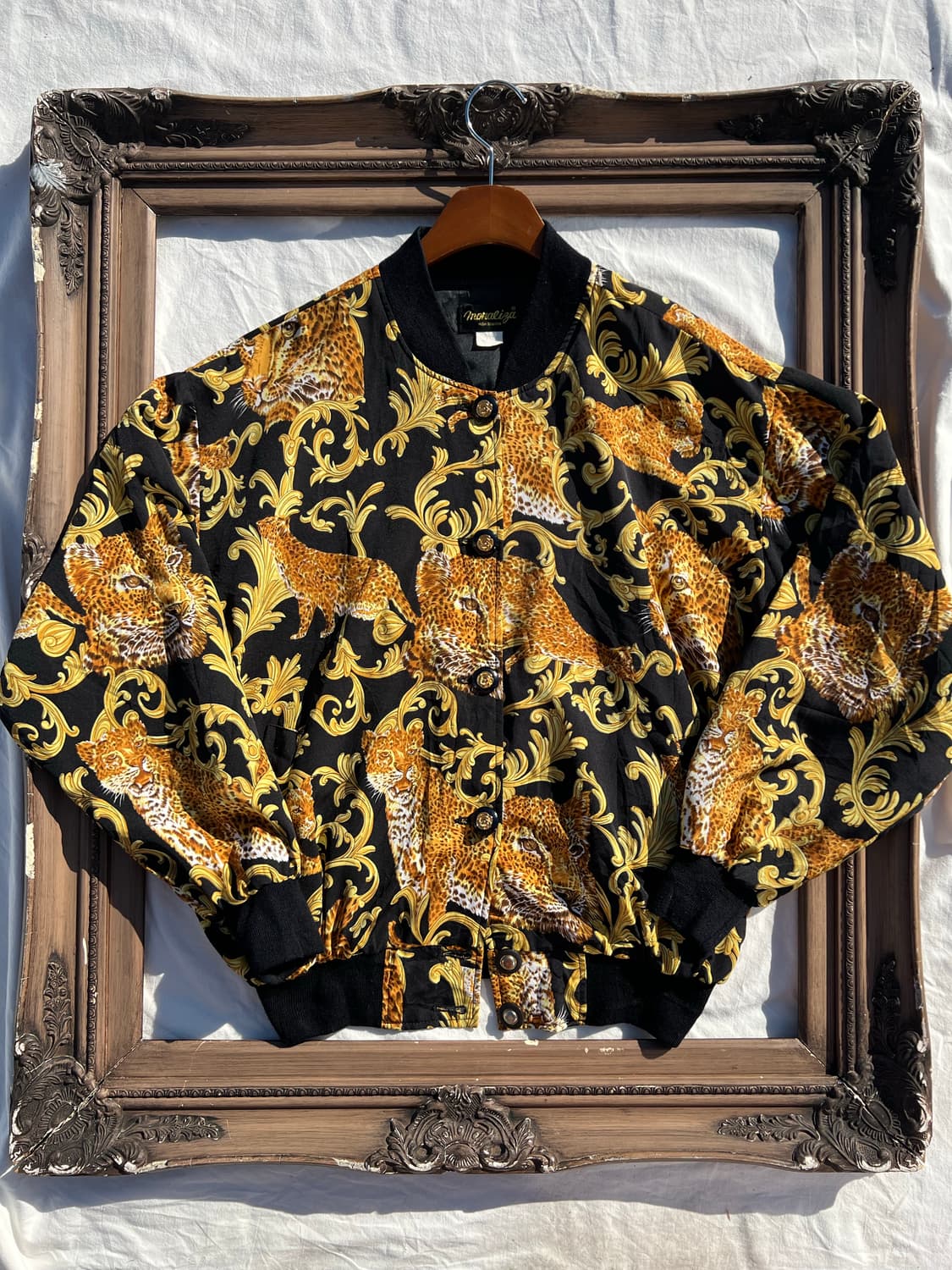 바로크 레오파드 블루종 자켓 상품이미지1