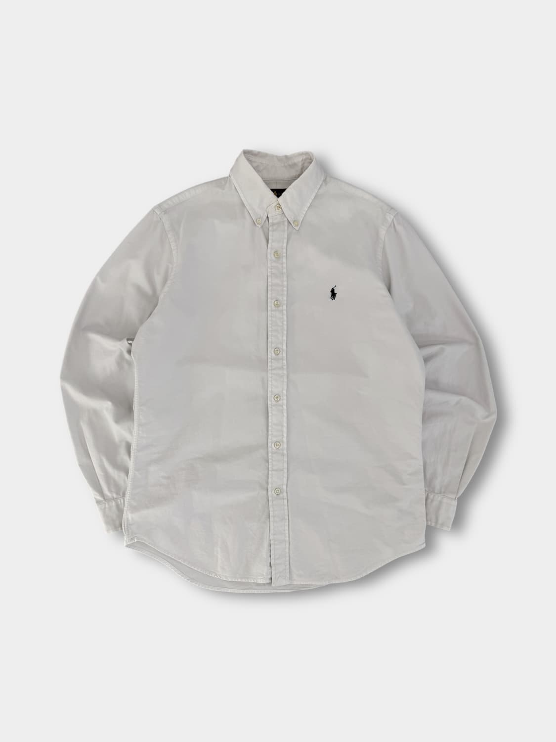 폴로 랄프로렌 신형 QR라벨 가먼트 다이 화이트 셔츠 상품이미지1