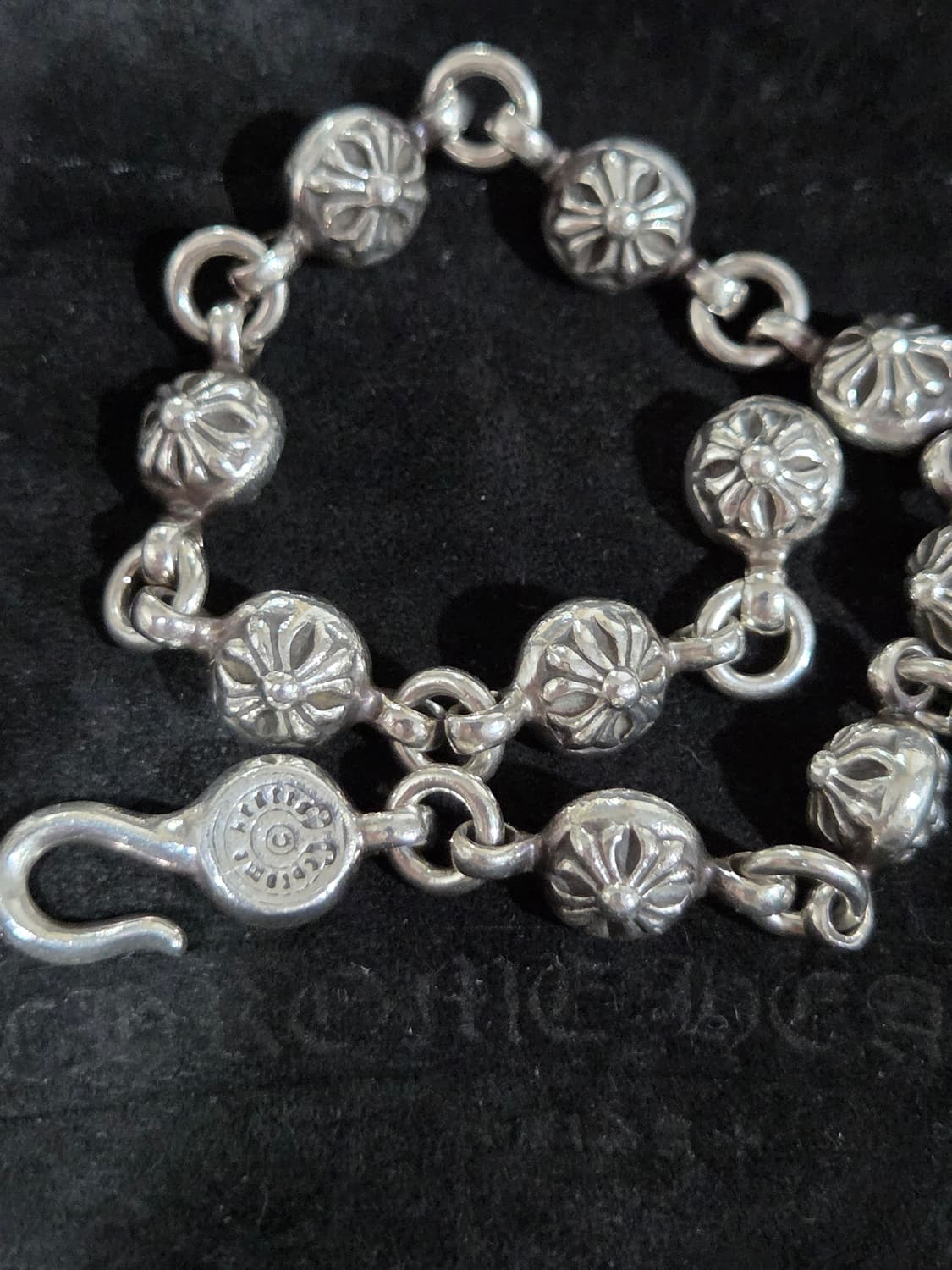 정품 크롬하츠 크로스 링크 팔찌 상품이미지4