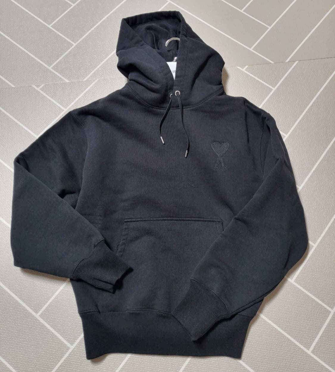 [M]아미 블랙로고 후드티 상품이미지2