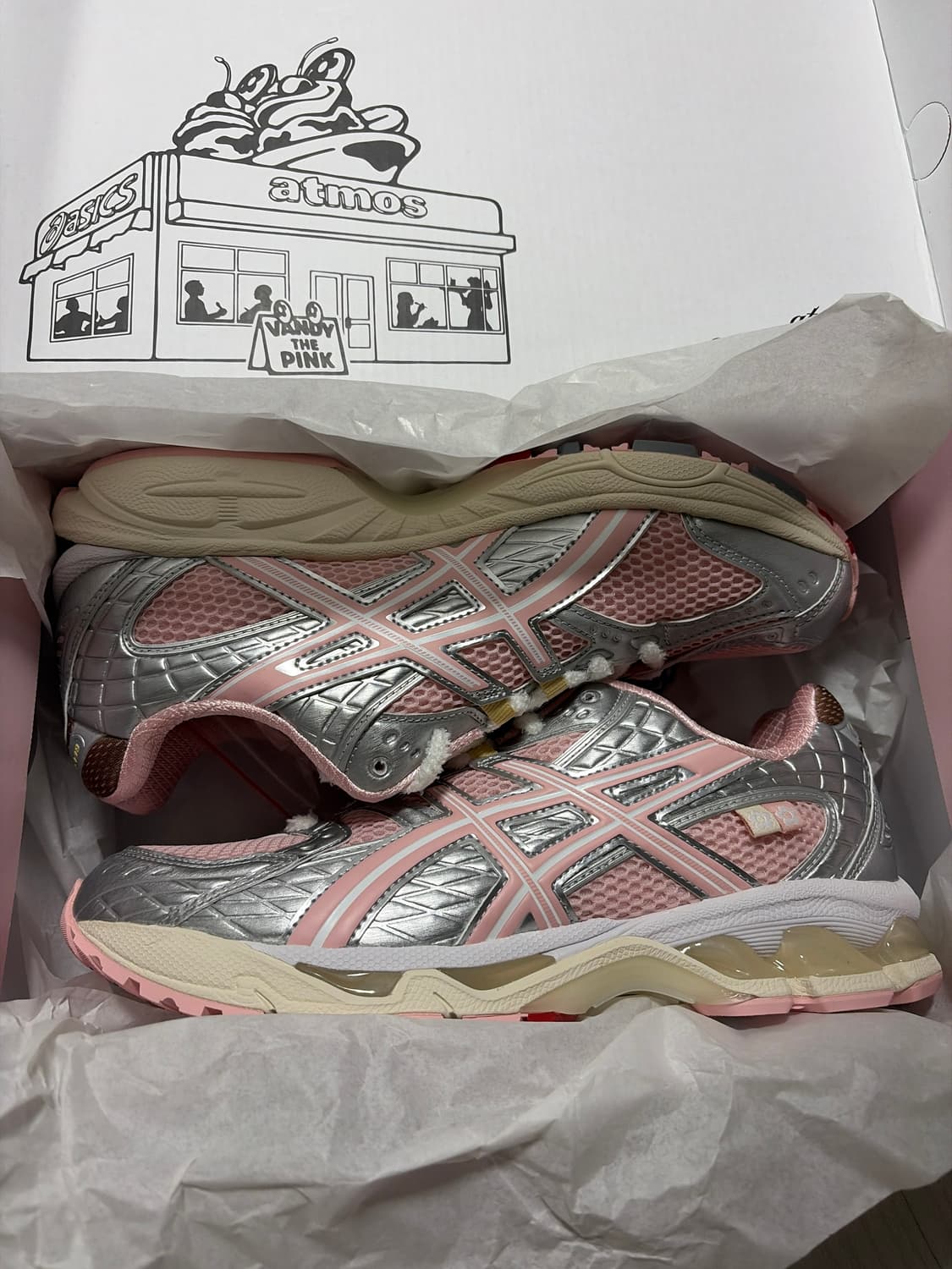 아식스x반디더핑크x아트모스 젤 님버스 새상품 270 상품이미지3