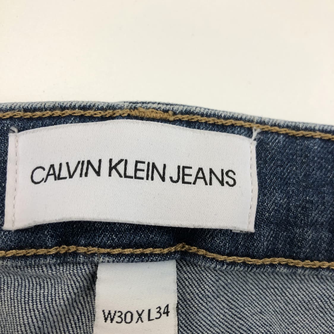 ck 캘빈클라인 레더패치 스트레이트 청바지 30 인치 상품이미지6