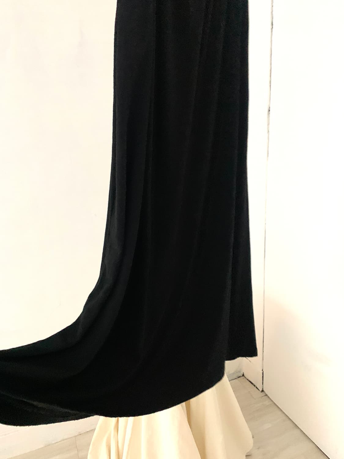 AZUL by Moussy black maxi long skirt 상품이미지5