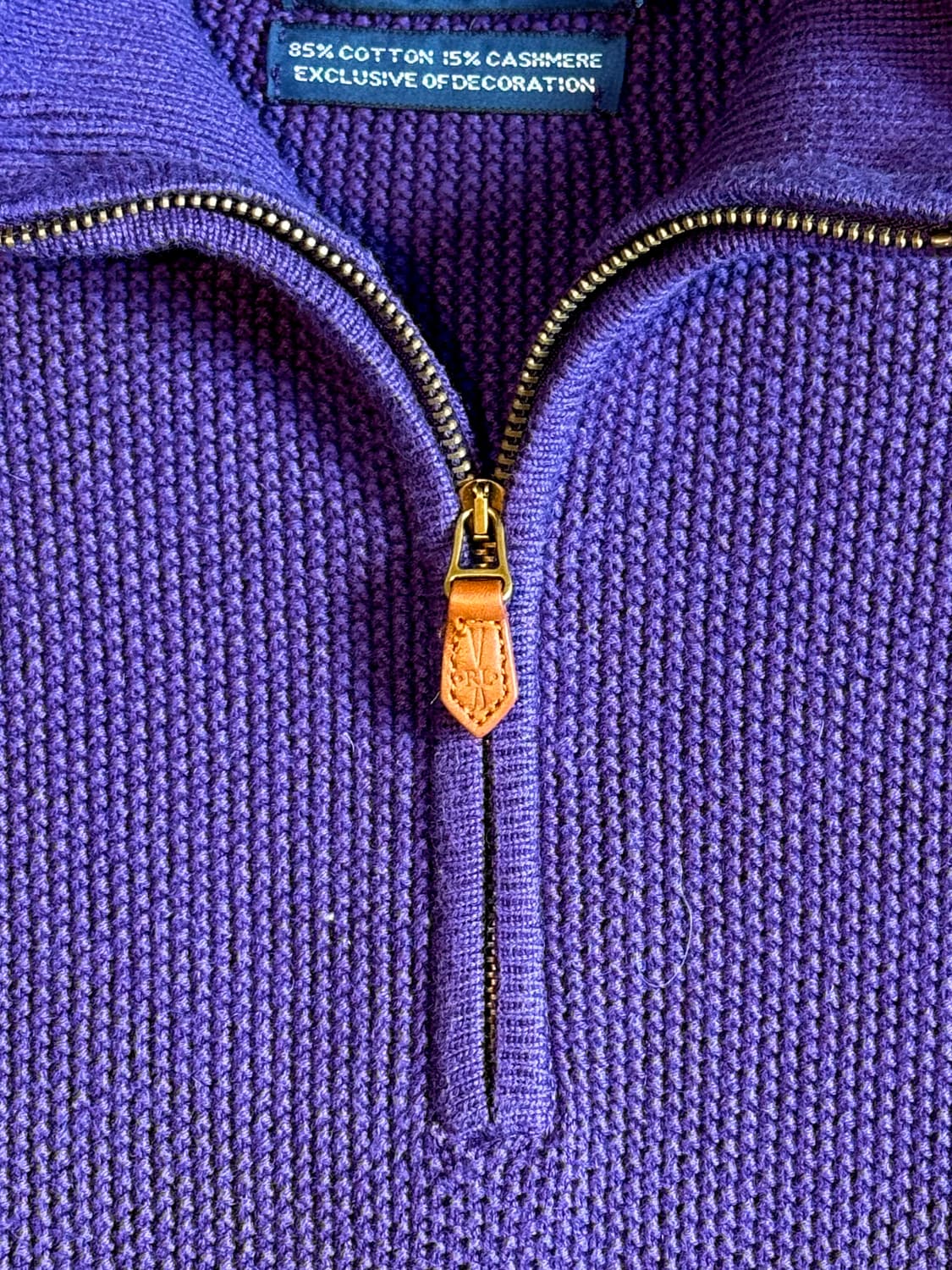 폴로 골프 쿼터집업 와플니트 상품이미지4