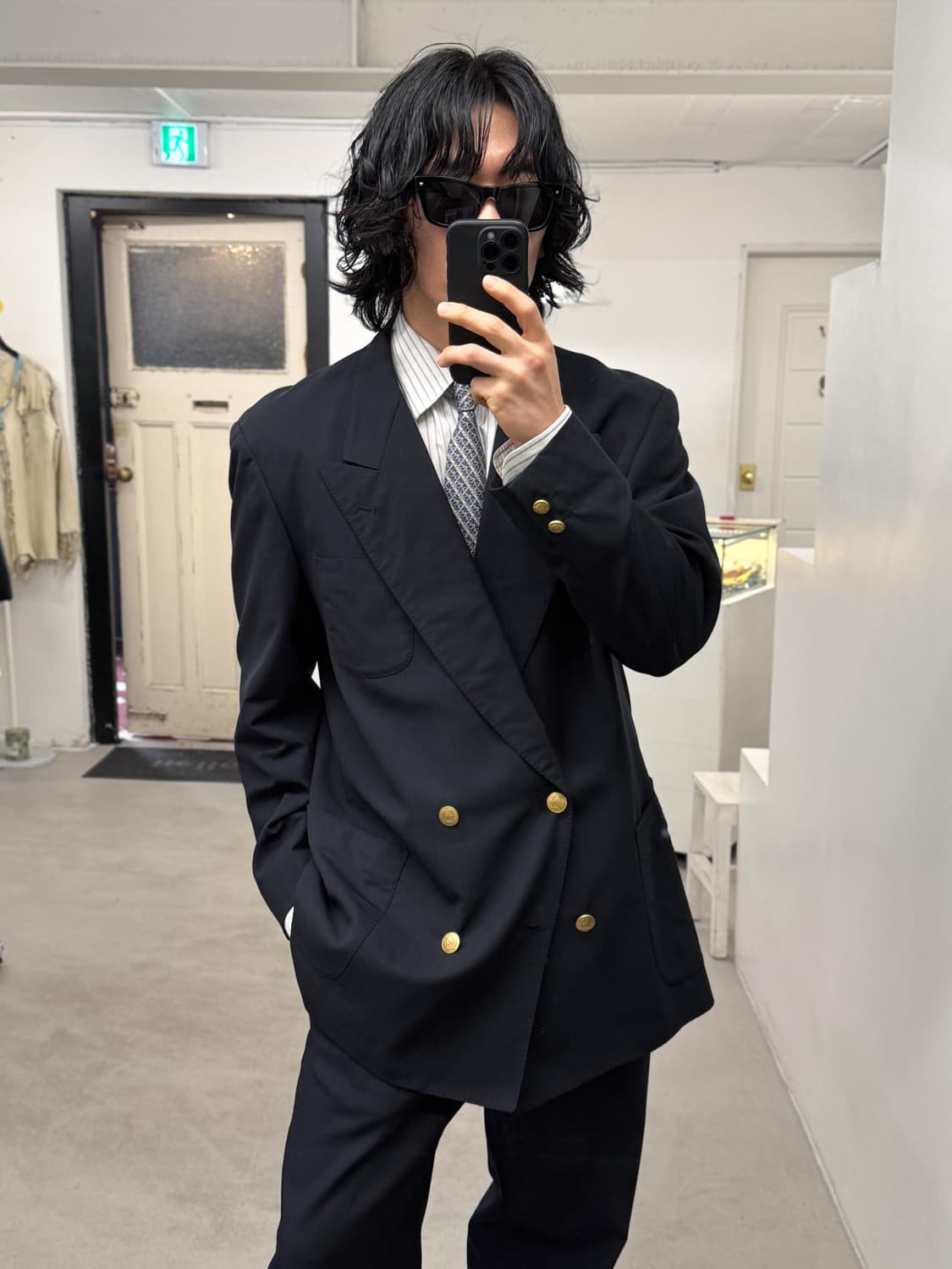 크리스챤 디올 네이비 금장 블레이저 상품이미지1