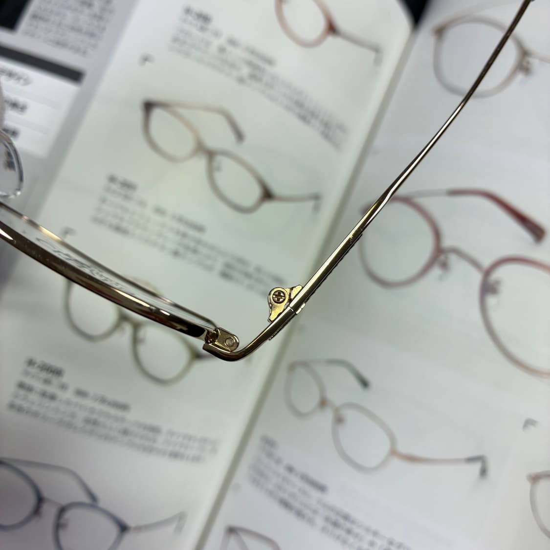 CITIZEN 시티즌 티타늄 골드 일본 안경 상품이미지4