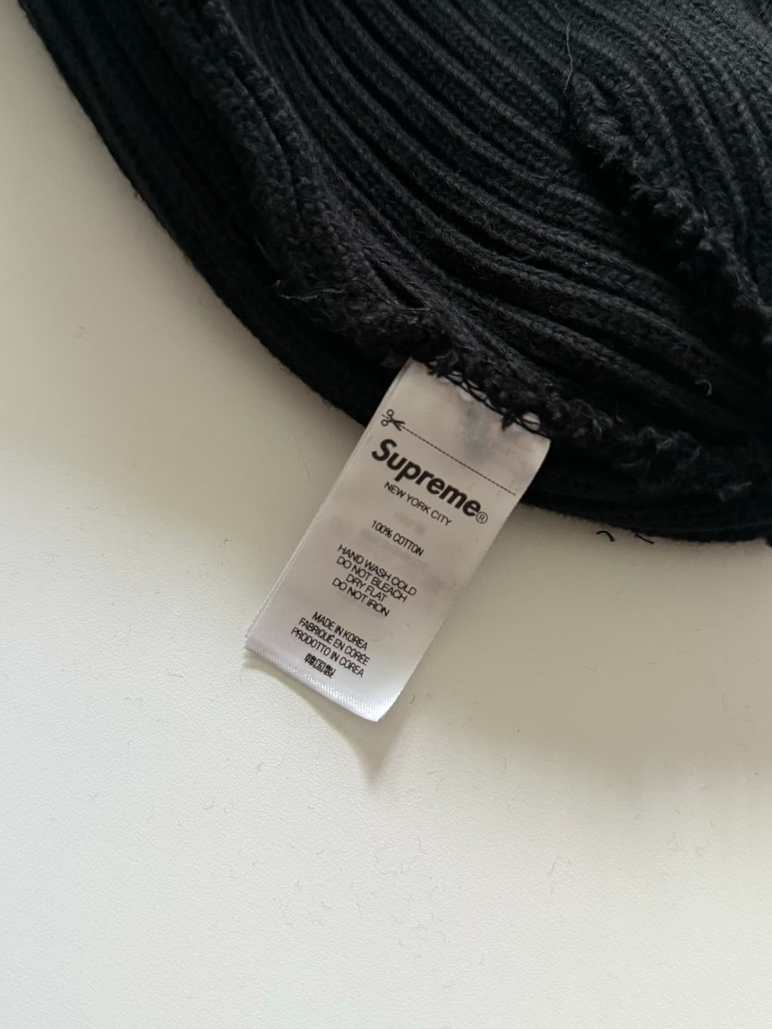 슈프림 오버다이드 블랙 비니 상품이미지2