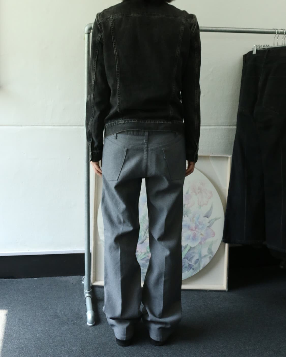 90s 517 그레이 스타 프레스트 부츠컷 트라우저  상품이미지2