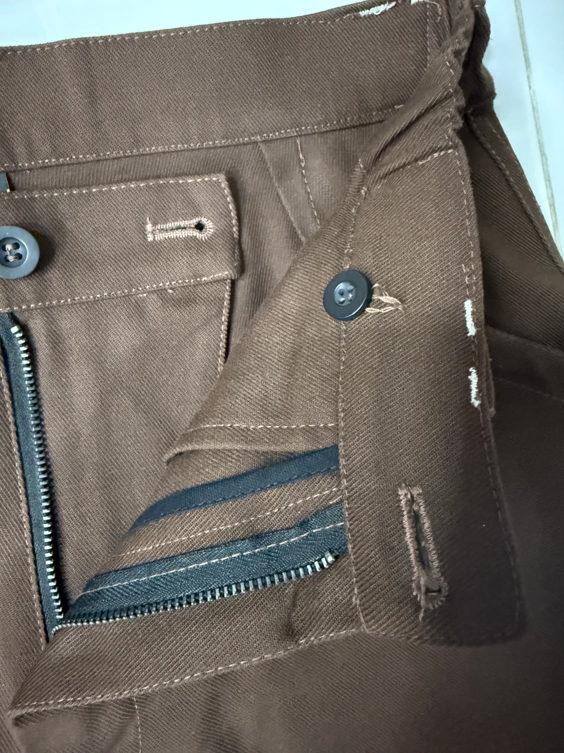 GR10K 클로프만 팬츠 브라운 46사이즈 상품이미지5