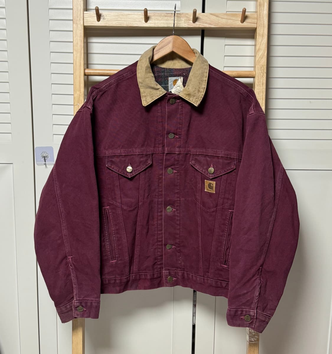 90s 칼하트 트러커 워크 자켓 디트로이트 JB0946 USA 상품이미지1