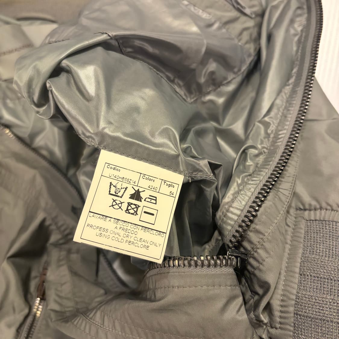 에르마노 설비노 나일론 바이커자켓 54 상품이미지4