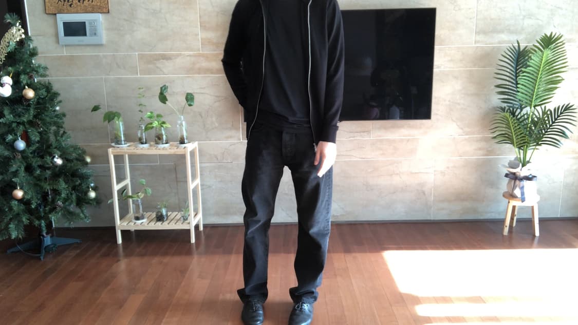 [XS] 코스 퍼널넥 메리노 울 집업  상품이미지1