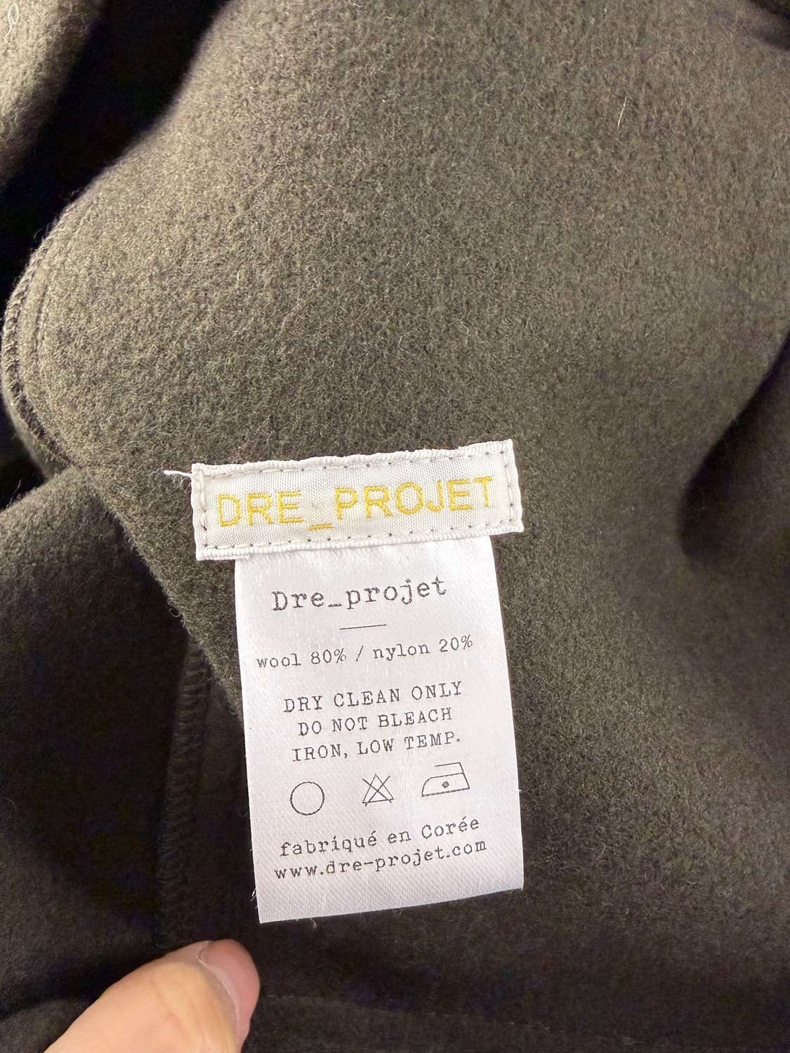 Dre Projet 드레프로젝트 wool jacket 상품이미지5