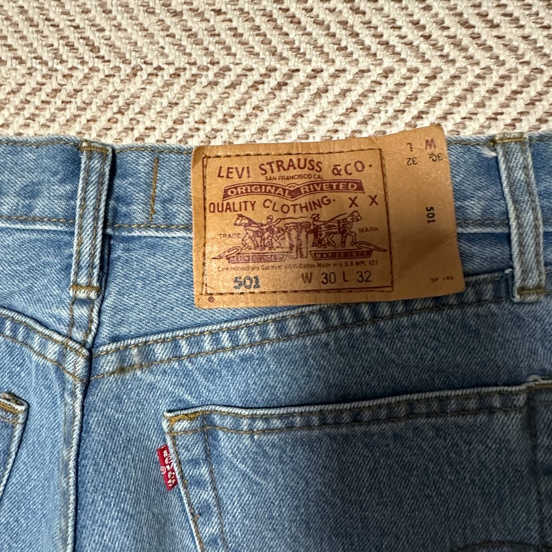 LEVI'S 501 90's usa made vintage denim 상품이미지3