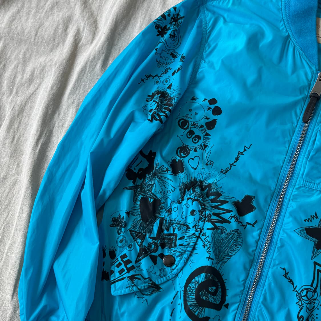 버버리 홀겹 그래피티 낙서 블루종 54 상품이미지2