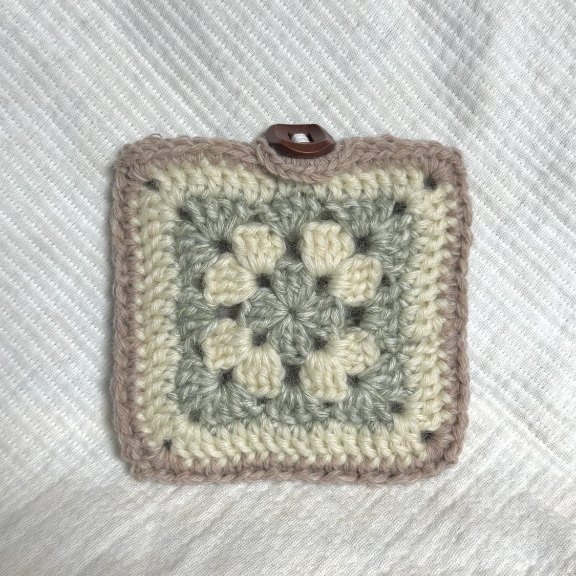 [핸드메이드] 모티브 뜨개 지갑 상품이미지1