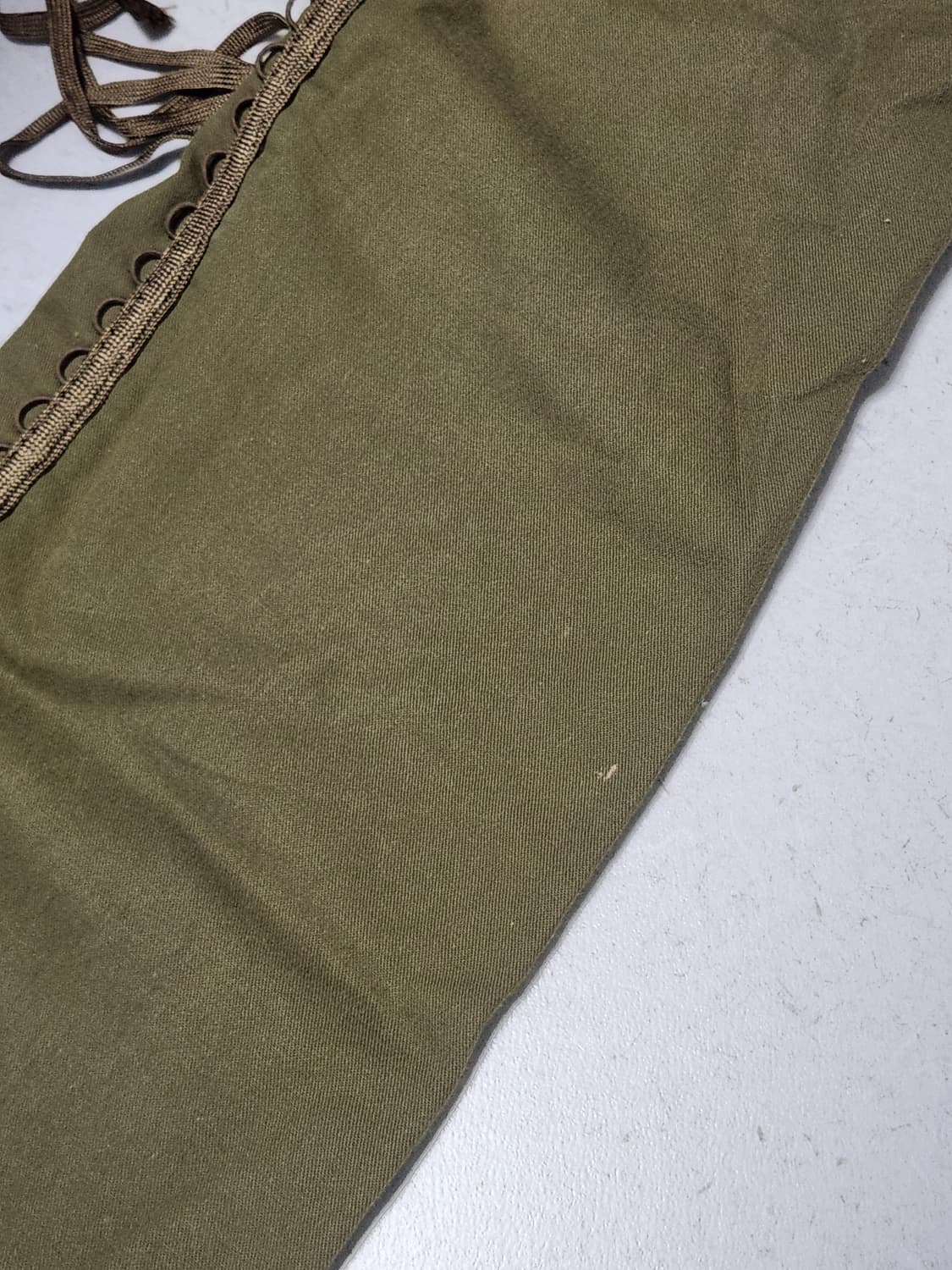 Dior 02 f/w 레이스업 팬츠 카키 상품이미지8