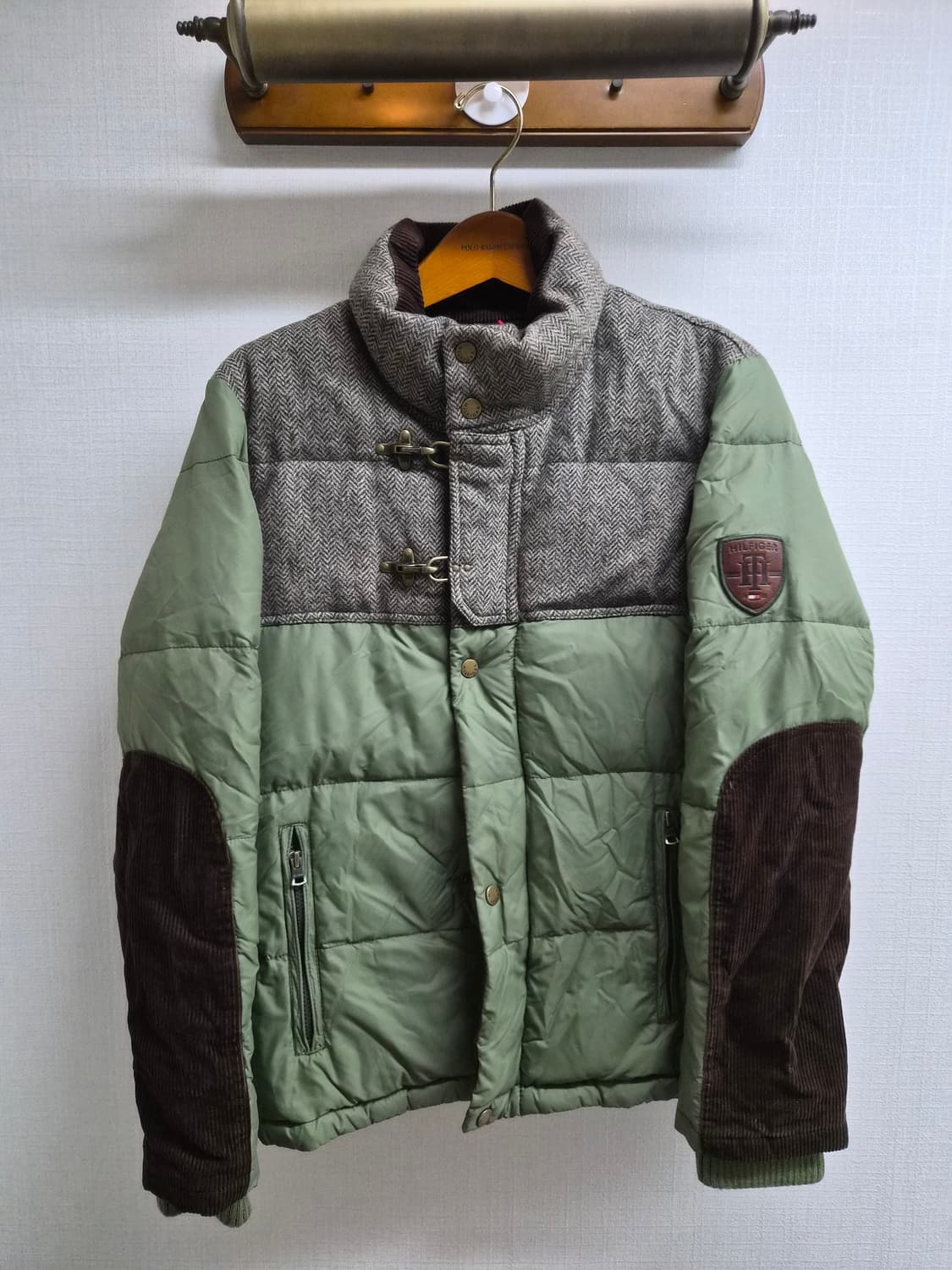 M) 타미힐피거 해링본 덕다운 패딩 팝니다 상품이미지1