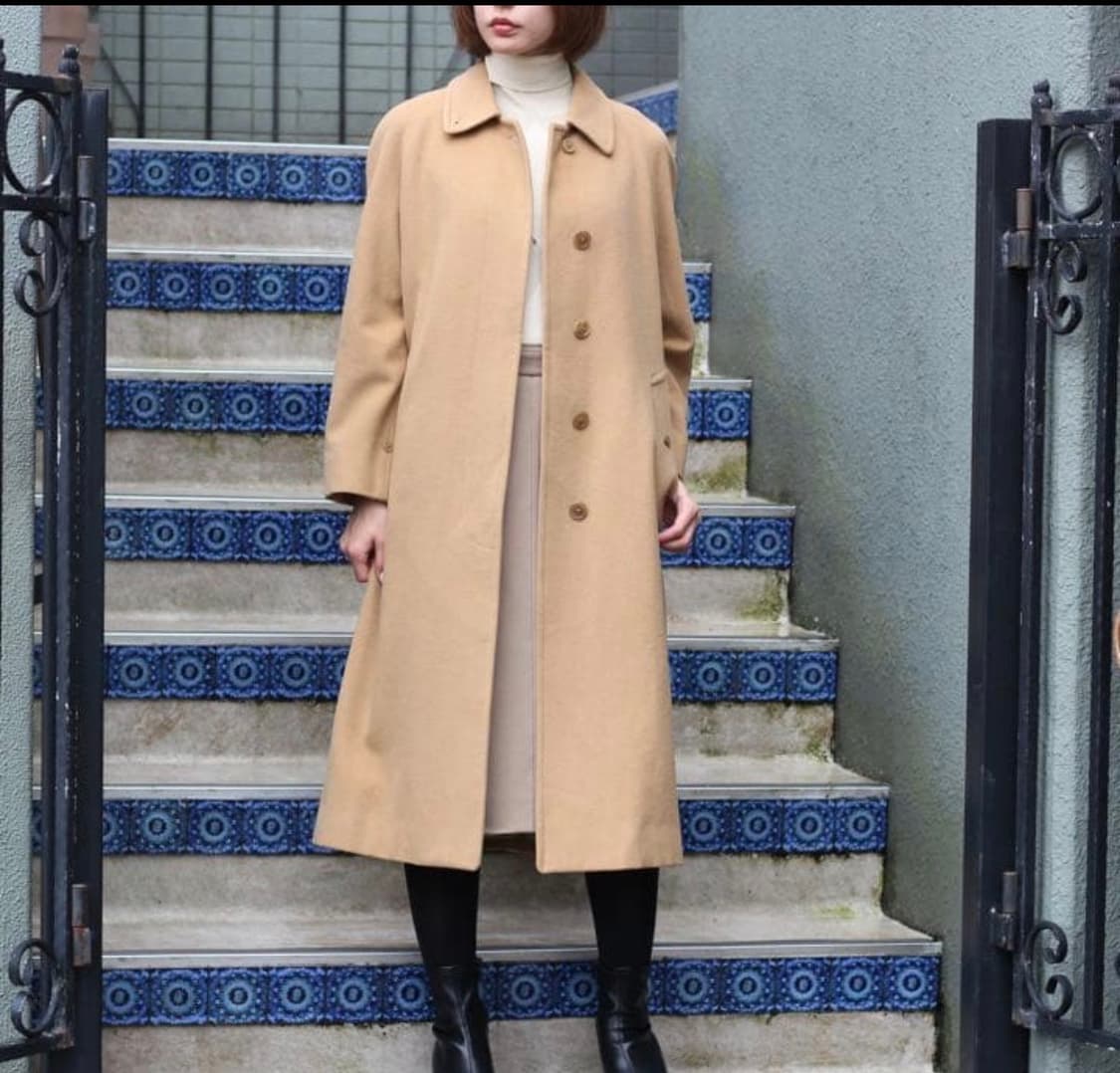 버버리 캐시미어 100% 벨티드 스텐 칼라 코트 상품이미지2