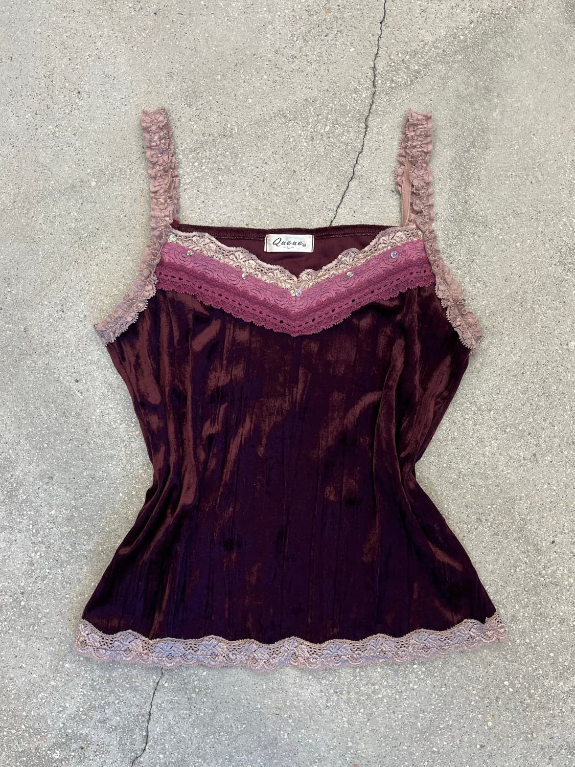 Vintage Purple lace top 상품이미지1