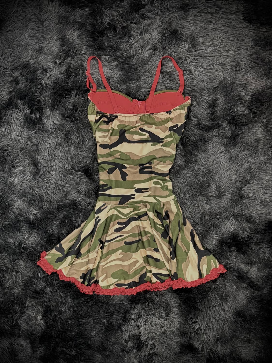 카모 레이스 코르셋 미니 원피스 상품이미지2