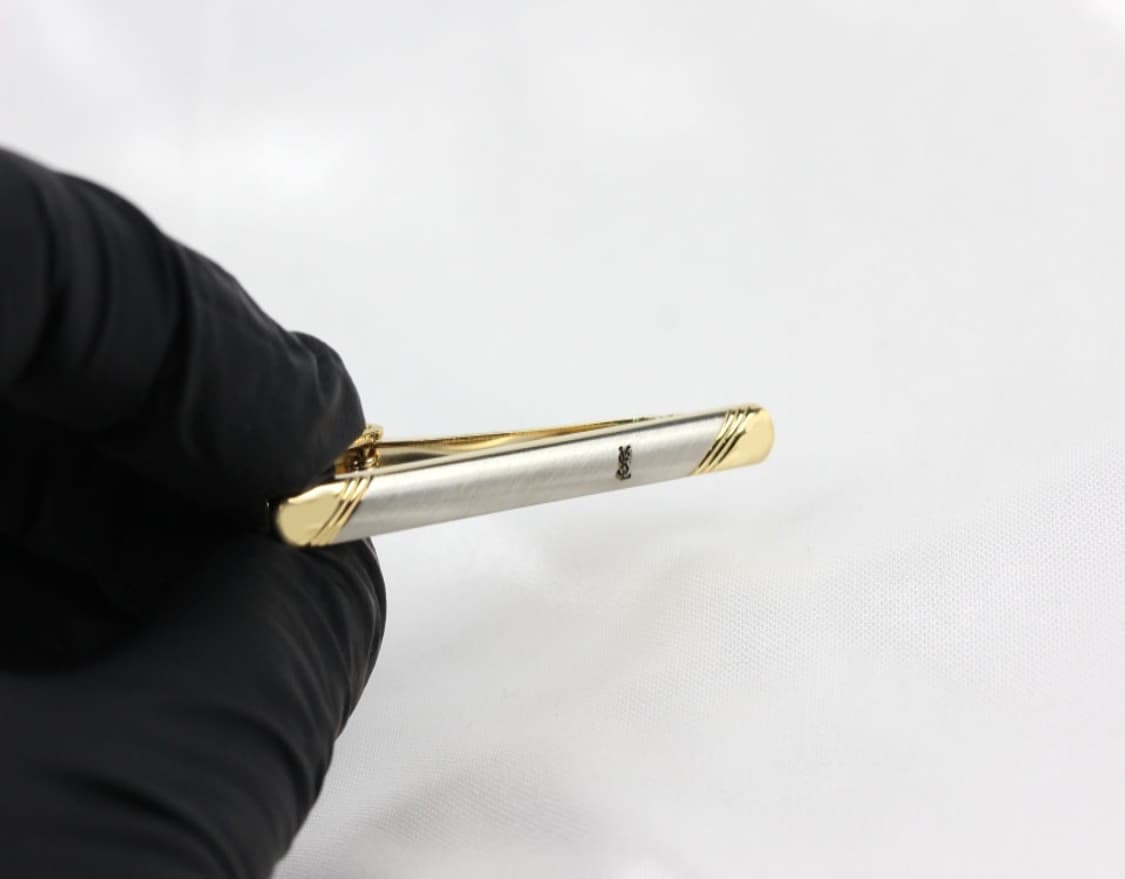 입생로랑 A+등급 4.9cm 남자 명품 넥타이핀 빈티지 상품이미지5