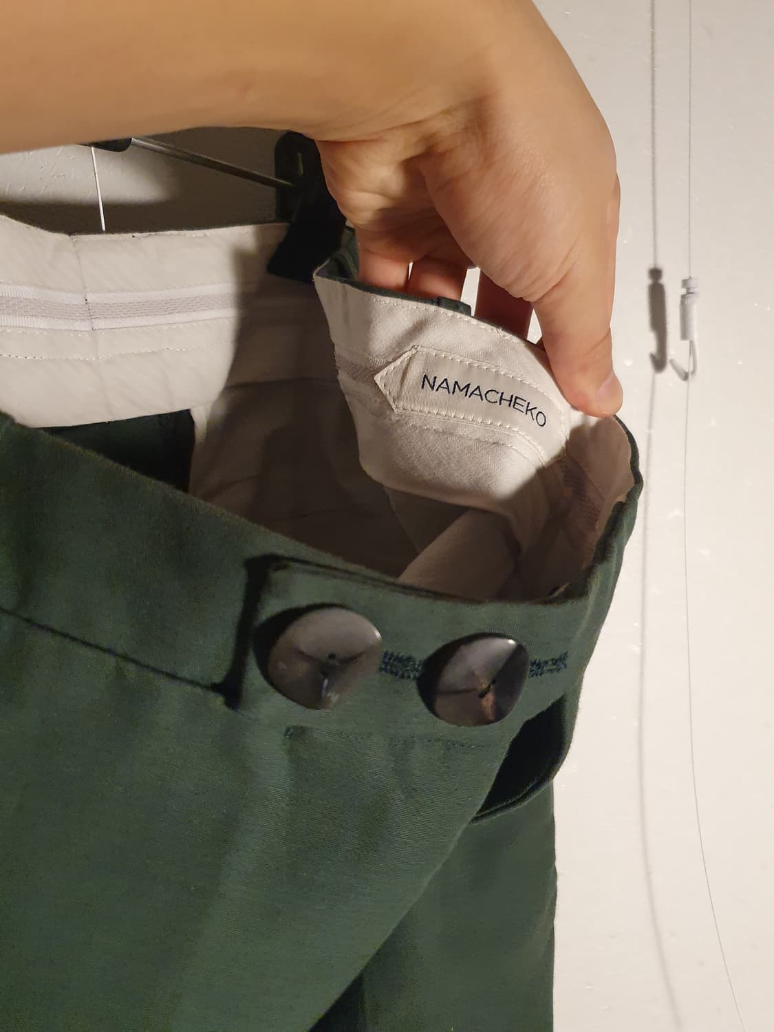 Namacheko olive button pants 상품이미지5