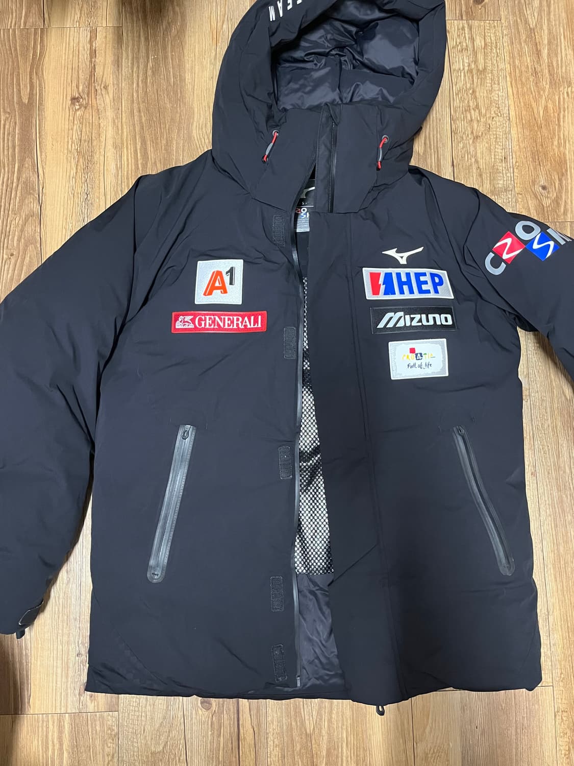 미즈노 크로 스키 다운 패딩 숏패딩 미드다운 스키복 겸용 가능 S M 상품이미지1