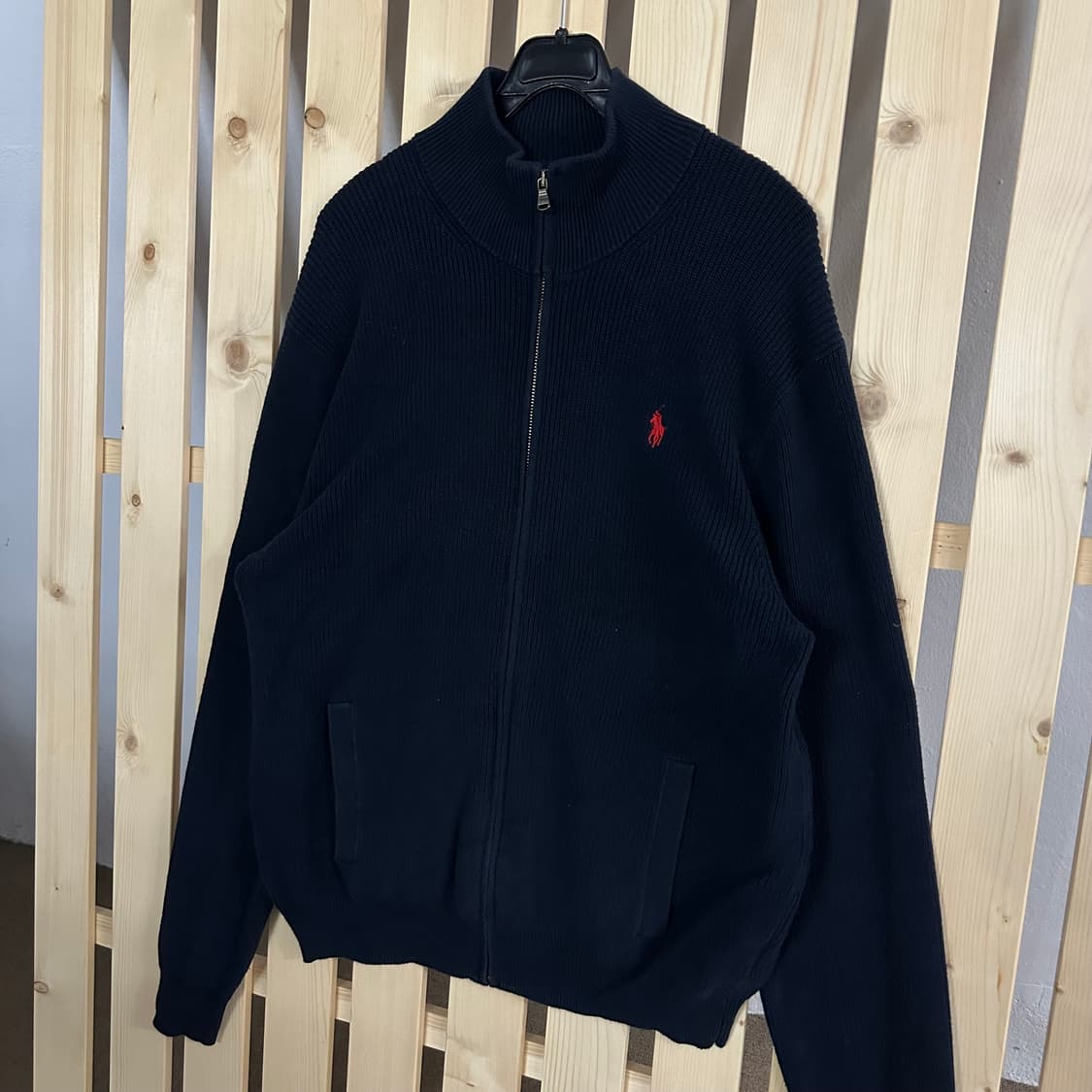 (L) 폴로 랄프로렌 네이비 니트 집업 상품이미지2