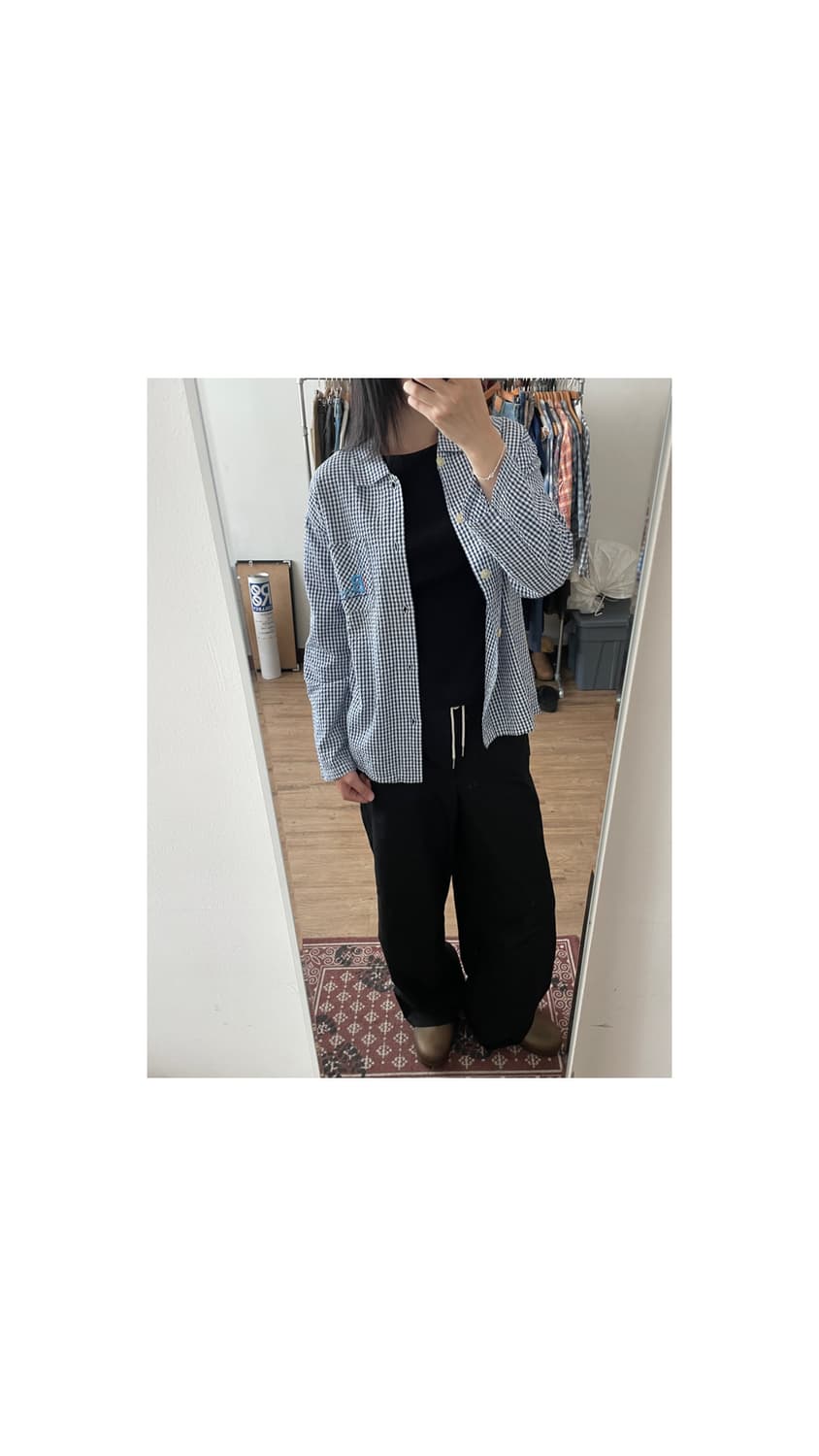 vtg summer check shirt 상품이미지2