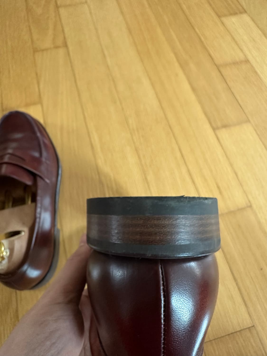 파라부트 아도니스 로퍼 버건디 UK8 상품이미지2