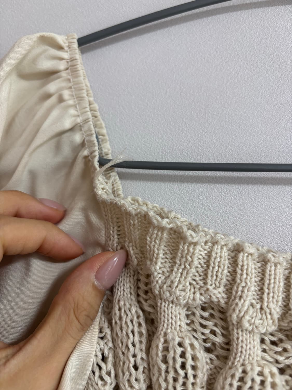 빈티지) 투웨이 니트 블라우스 상품이미지4