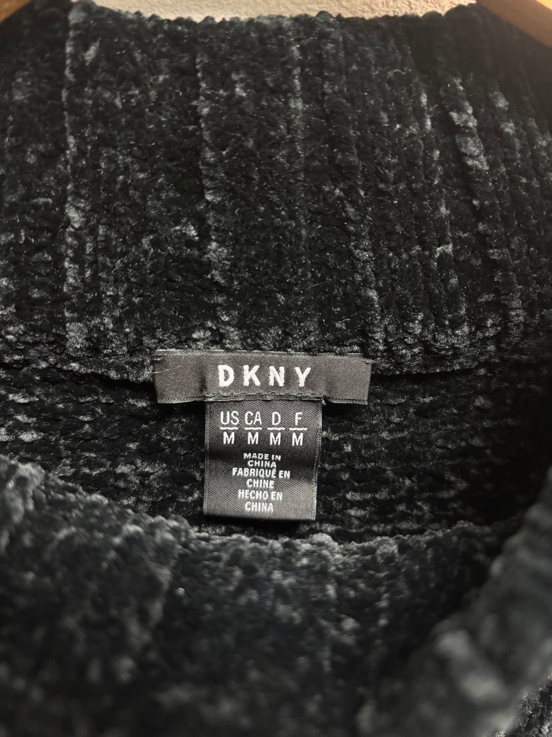 DKNY 부클 블랙 니트 M  상품이미지4