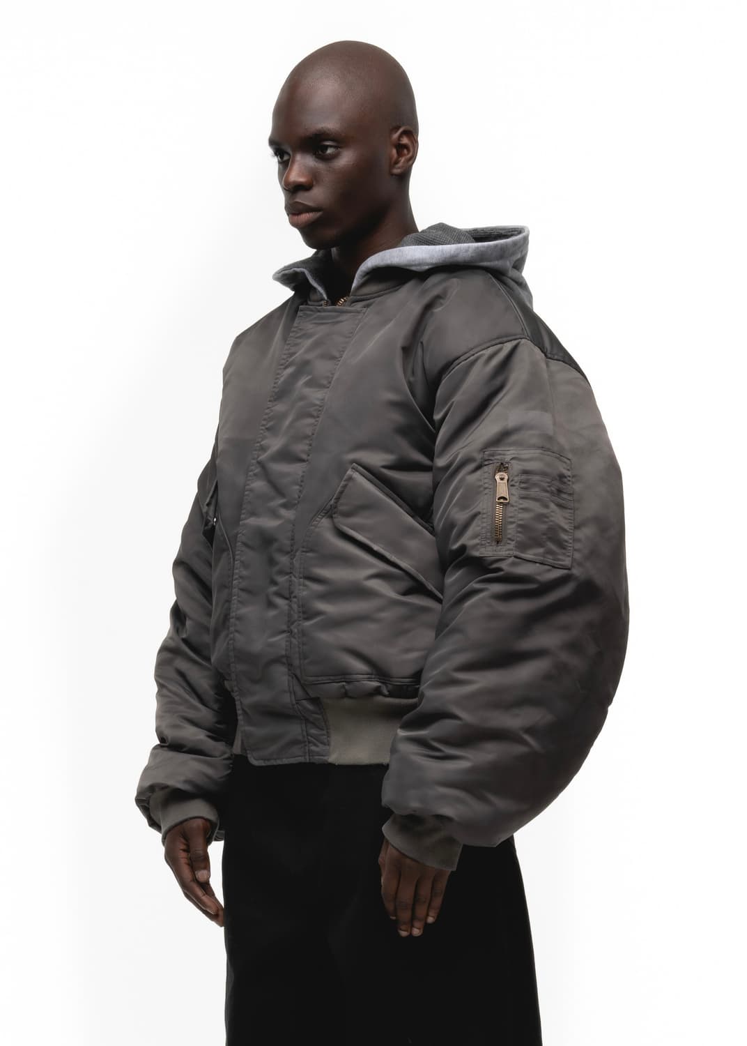 nofaithstudios REVERSIBLE BOMBER GREY M 상품이미지3