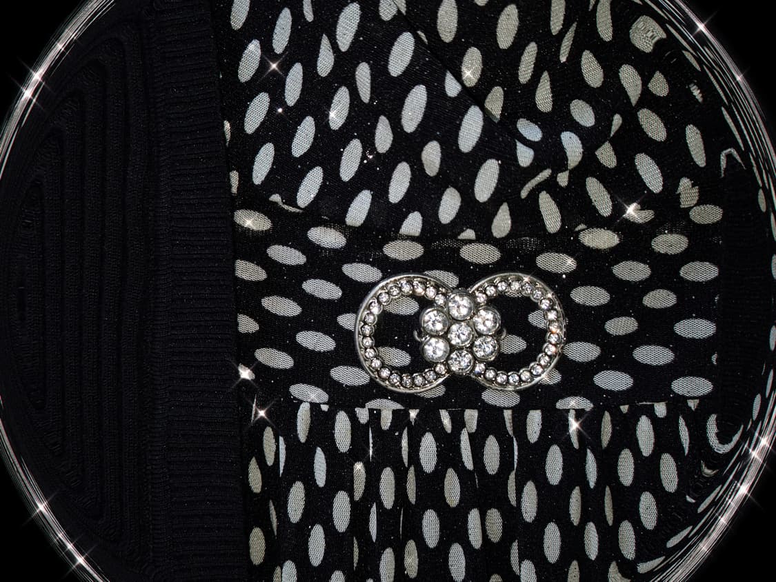 Vintage Dot layered cubic Cardigan 상품이미지2