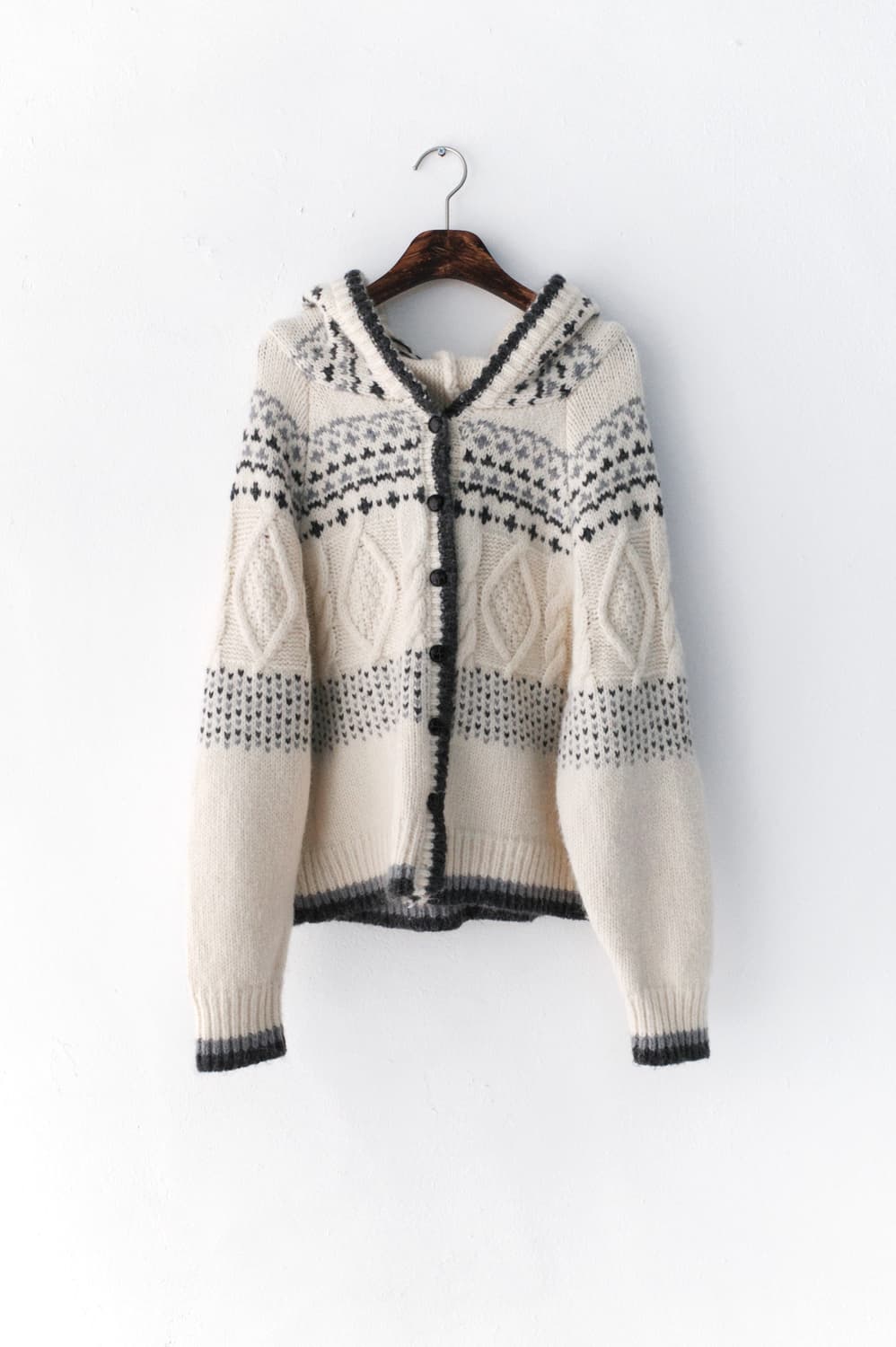 nordic hood cardigun  상품이미지1